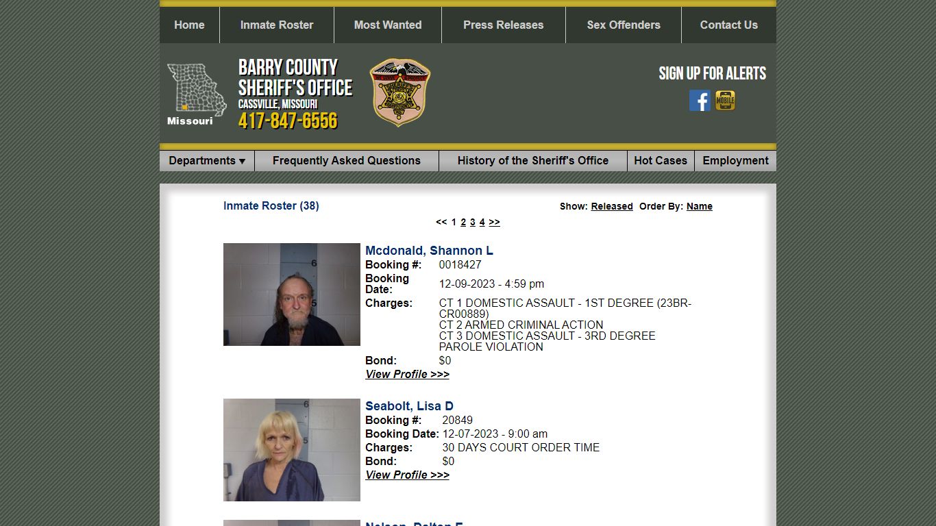 Inmate Roster - Current Inmates Booking Date Descending - Barry County ...