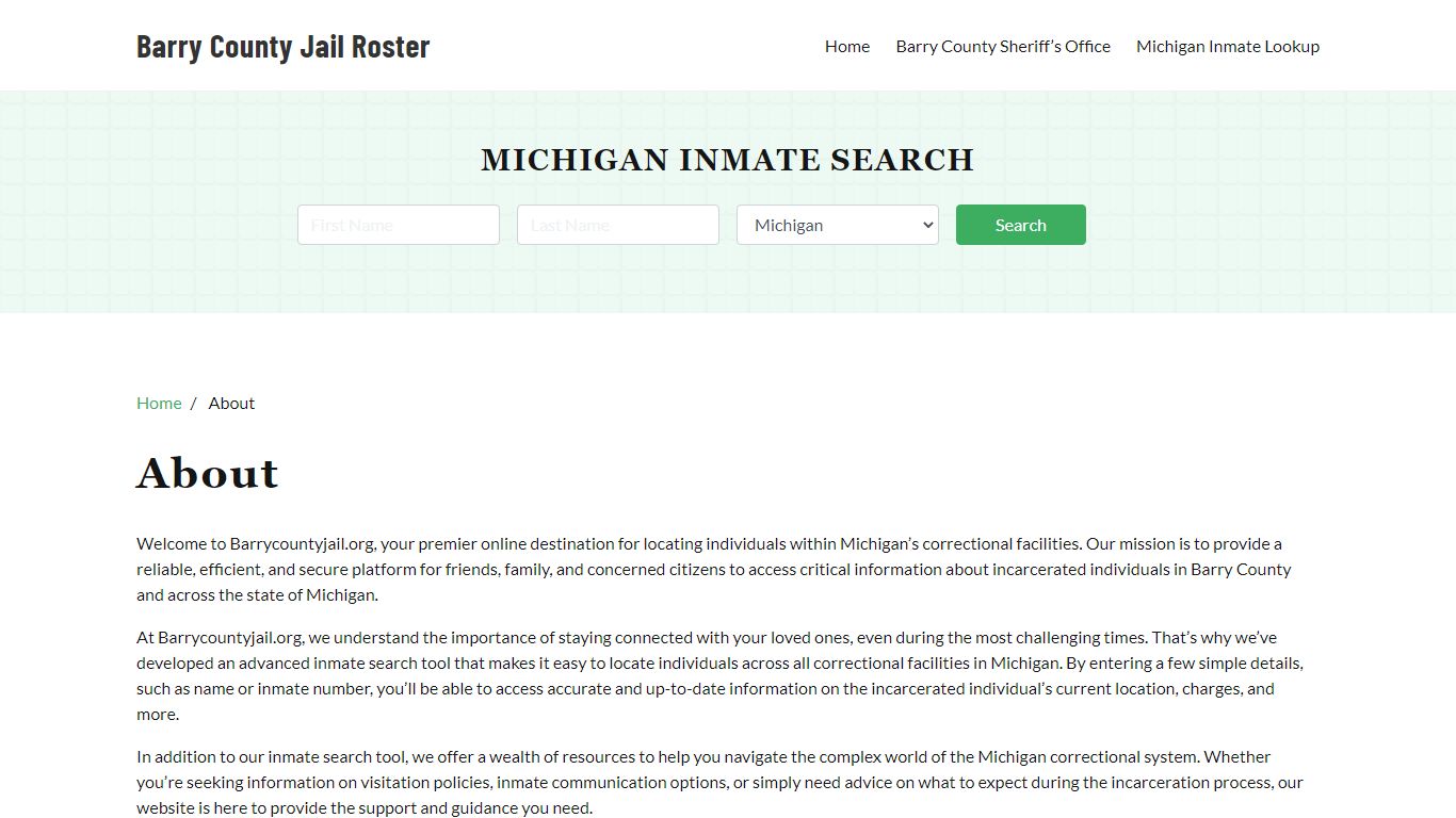 Michigan Inmate Search